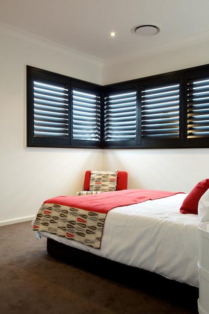Black Bedroom Shutters